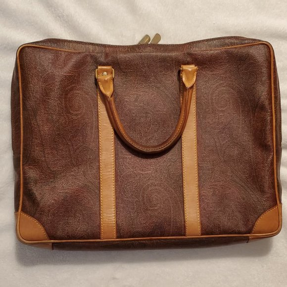 Vintage Etro Paisley Briefcase / Laptop Bag - Picture 7 of 9